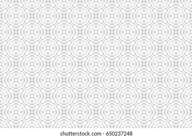 geometric pattern in floral lace style. Ethnic ornament. Vector illustration. For modern interior design, fashion textile print, wallpaper, decor panel