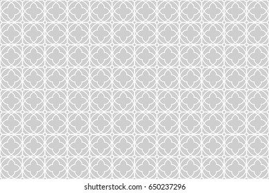 geometric pattern in floral lace style. Ethnic ornament. Vector illustration. For modern interior design, fashion textile print, wallpaper, decor panel