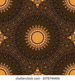 geometric pattern in floral style. Ornament. Vector illustration. For modern interior design, fashion textile print, wallpaper