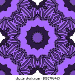 geometric pattern in floral style. Ornament. Vector illustration. For modern interior design, fashion textile print, wallpaper