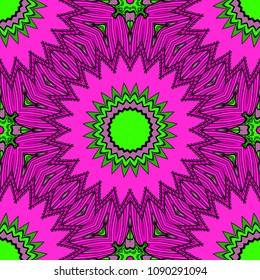 geometric pattern in floral style. Ornament. Vector illustration. For modern interior design, fashion textile print, wallpaper