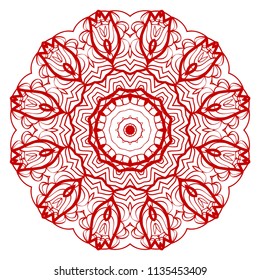 geometric pattern in floral style. Ornament. Vector illustration. For modern interior design, fashion textile print, wallpaper