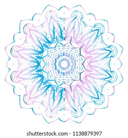 geometric pattern in floral style. Ornament. Vector illustration. For modern interior design, fashion textile print, wallpaper