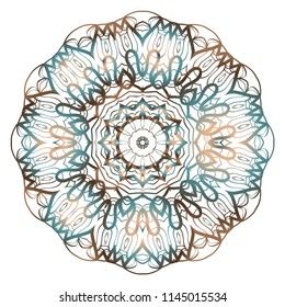 geometric pattern in floral style. Ornament. Vector illustration. For modern interior design, fashion textile print, wallpaper