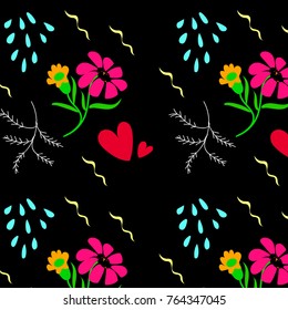 Geometric pattern The flowers of the abstract pattern 