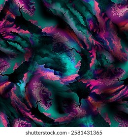 Geometric Pattern Flowers and leaves hand made