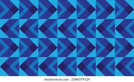 Geometric pattern with a focus on diagonal lines and a monochromatic blue color scheme