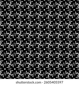 Geometric Pattern - Fractured Hard Rock Mesh (Black, White) - Repeating Vector Image; Easily Editable; Endless Design; Colorful lIlustration. Print for Gift Paper, Packaging, etc.