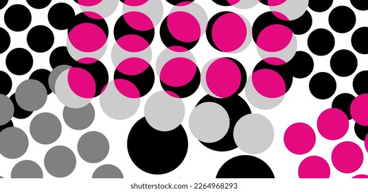 Geometric pattern. Futuristic bright design. Pink. black, grey color . Geometric tiles in pop art. technological design. Memphis vector in bright color isolated on white background