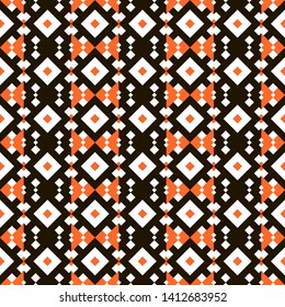 Geometric pattern. Geometrical ornaments. Checkered squares abstract seamless vector background.