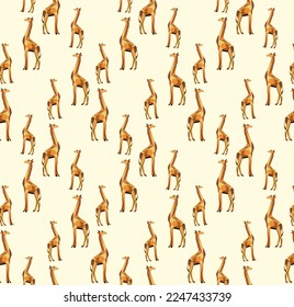 geometric pattern giraffe from triangles