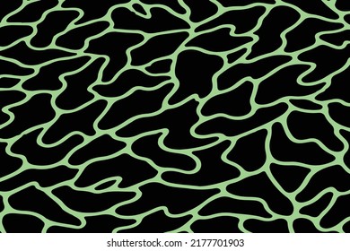 Geometric Pattern Glowing Black And Green Background