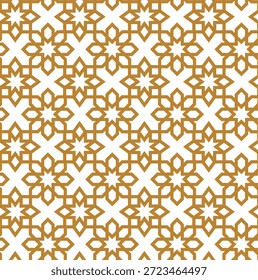 Patrón geométrico en oro. Elegante fondo arabesco sin fisuras para la decoración de lujo y el Diseño gráfico.
