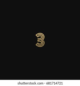 Geometric pattern and GOLDEN colour X letter icon based minimal logo