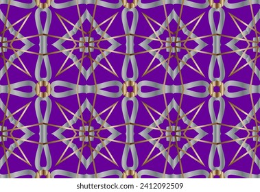 Geometric pattern with gradient. Abstract classic golden pattern.  For Wallpaper, presentation, background. Interior design. Fashion print. Illustration made with texture. 