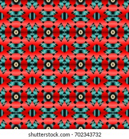 Geometric pattern with gradient . Abstract color ornament for website, corporate style, fashion design and house interior design, as well for hand crafts and DIY. Endless texture. Vector illustration.