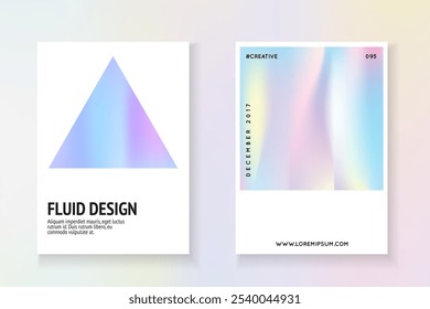 Geometric Pattern. Graphic Concept. Colorful Pearl Template. Minimal Background. Plastic Vector. Holograph Mesh. Violet Neon Flyer. Purple Geometric Pattern