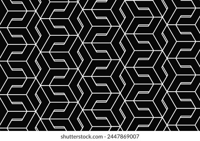 Geometric pattern graphic design with black background