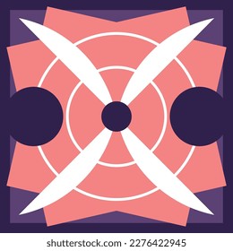 Geometric pattern graphic vector illustration