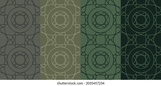Geometric pattern with green background, line pattern, line texture, green, gray background