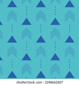 Geometric pattern in green tones - vector image