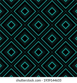 geometric pattern in green tosca and black