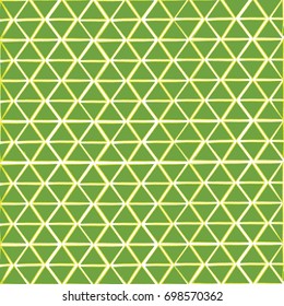 Geometric pattern with green triangle. Vector illustration.