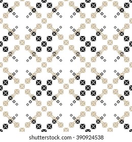 Geometric pattern grid, square, rhombus, seamless vector background.