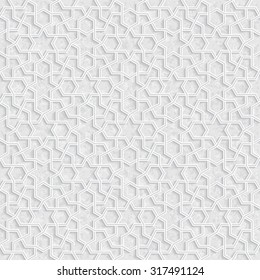 Geometric Pattern with Grunge Background, Light Gray and white Wallpaper, Vector Illustration