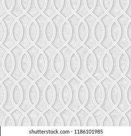 Geometric Pattern with Grunge Light Grey Background, Vector Illustration