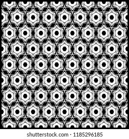 Geometric Pattern with hand-drawing floral ornament. illustration. For fabric, textile, bandana