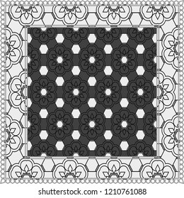 Geometric Pattern with hand-drawing ornament. illustration. Design for prints, textile, decor, fabric. Super vector pattern