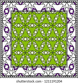 Geometric Pattern with hand-drawing ornament. illustration. Design for prints, textile, decor, fabric. Super vector pattern