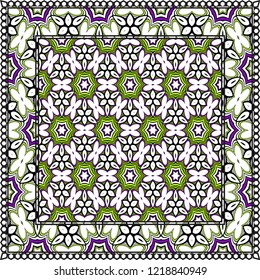 Geometric Pattern with hand-drawing ornament. illustration. Design for prints, textile, decor, fabric. Super vector pattern