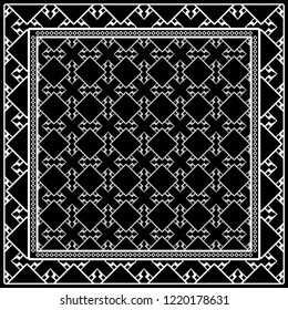 Geometric Pattern with hand-drawing ornament. illustration. Design for prints, textile, decor, fabric. Super vector pattern