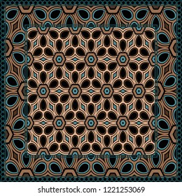 Geometric Pattern with hand-drawing ornament. illustration. Design for prints, textile, decor, fabric. Super vector pattern