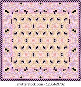 Geometric Pattern with hand-drawing ornament. illustration. Design for prints, textile, decor, fabric. Super vector pattern