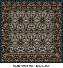 Geometric Pattern with hand-drawing ornament. illustration. Design for prints, textile, decor, fabric. Super vector pattern