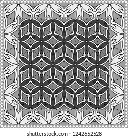 Geometric Pattern with hand-drawing ornament. illustration. Design for prints, textile, decor, fabric. Super vector pattern