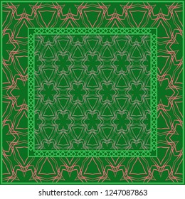 Geometric Pattern with hand-drawing ornament. illustration. Design for prints, textile, decor, fabric. Super vector pattern.