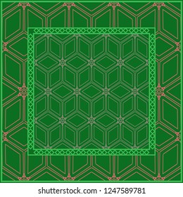 Geometric Pattern with hand-drawing ornament. illustration. Design for prints, textile, decor, fabric. Super vector pattern.