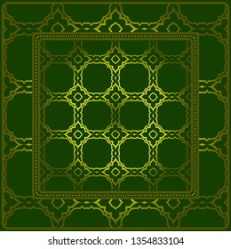 Geometric Pattern With Hand-Drawing Ornament. Vector Illustration. For Fabric, Textile, Bandana, Scarg, Print.