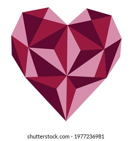 Geometric pattern heart for decoration, wallpaper, wall picture. This picture can use for multifunction and design.