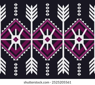 geometric pattern with heart shapes, square tiles, and decorative lines, fabric designs in a vintage style