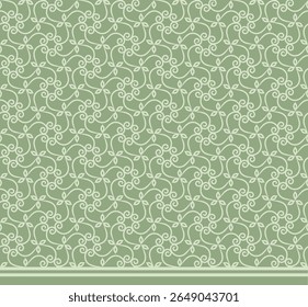 Padrão geométrico - hexágono - flores e folhas (verde suave, verde) - imagem vetorial repetitiva; facilmente editável; design infinito; ilustração colorida. Imprimir para papel-presente, embalagem, etc.