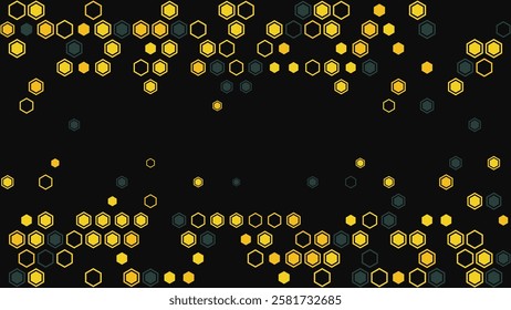 Geometric Pattern With Hexagons. Abstract Digital Background. Vector Illustration