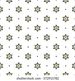 Geometric pattern with hexagons and points