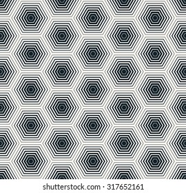geometric pattern of hexagons. seamless vector background.