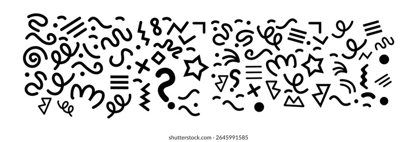 geometric pattern. Hipster Memphis style.