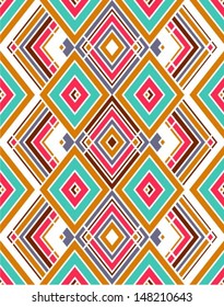 Geometric pattern in hipster style. Mexican indian pattern for web, print, wallpaper, home decor, summer fashion, wallpaper, traditional background